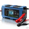 Qoltec 52668 intelligens akkumulátortöltő 12V 10A javítófunkcióval AGM GEL LiFePO4 akkumulátorokhoz