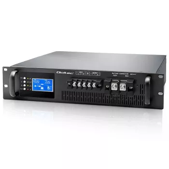 QOLTEC tiszta szinuszos online kettős átalakítású UPS RACK 5kVA 5000W PF1.0 LCD-vel, EPO, USB, RS-232, intelligens bővítőhellyel