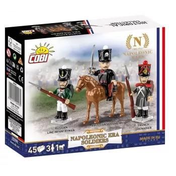 COBI napóleoni kori katonák, építőkocka minifigurák
