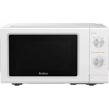 AMICA MMF20M3W szóló mikrohullámú sütő, 20 l, 700 W, fehér