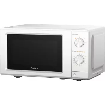 AMICA MMF20M3W szóló mikrohullámú sütő, 20 l, 700 W, fehér