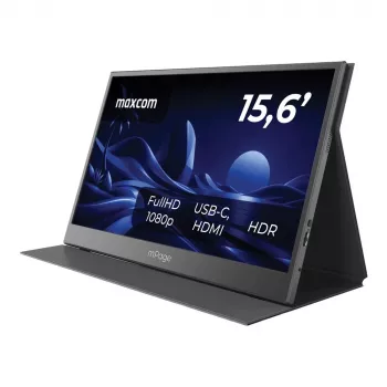 MAXCOM Mpage 15 hordozható monitor - 15,6 inch Full HD IPS USB-C HDR10 alumínium