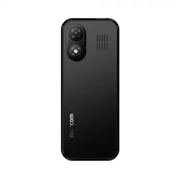 MAXCOM MM282 4G Dual-SIM feature phone 2,8 inch kijelzővel, KaiOS, 1400 mAh akkumulátor, USB-C, Bluetooth 5.1, Wi-Fi hotspot, 2-M kamera, FM-rádió, fekete
