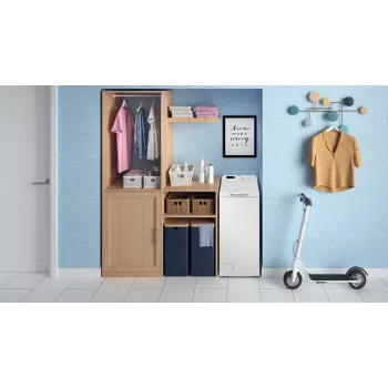 Indesit BTWS50400PLN felültöltős mosógép, 5 kg, 1000 ford/perc, fehér, E energiahatékonysági osztály