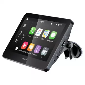 SENCOR SCT M760BWT 7 inch vezeték nélküli CarPlay Android Auto 2-DIN multimédiás vevő tolatókamera-bemenettel