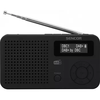 Sencor SRD 7210B DAB+ rádió FM/BT/USB - fekete
