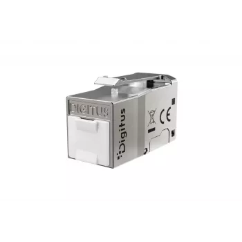 DIGITUS Keystone-modul Cat. 6A, árnyékolt, szerszám nélküli, RJ45, ezüst
