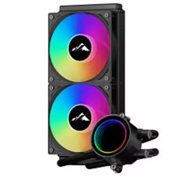 EKL AlpineFlow 240 ARGB AIO folyadékhűtéses CPU-hűtő - fekete