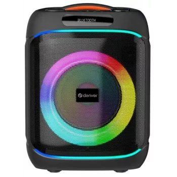 DENVER BPS-170 400W Bluetooth party hangszóró RGB világítással, TWS, karaoke, FM rádió, USB/SD/AUX/mikrofon bemenetekkel