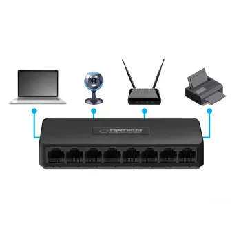 Esperanza NOVA ENS104 8 portos Gigabit switch 10/100/1000