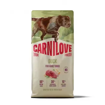CARNILOVE TRUE FRESH száraz kutyatáp kacsával felnőtt kutyáknak minden fajtához 12 kg