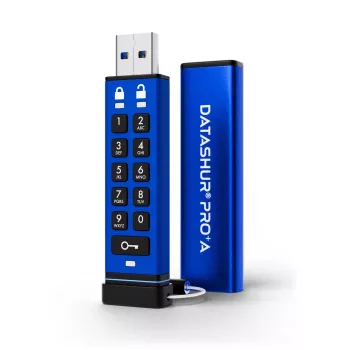iStorage datAshur PRO+A 128GB USB 3 flash meghajtó, 256-bit (IS-FL-DA3A-256-128)