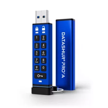 iStorage datAshur PRO+A 128GB USB 3 flash meghajtó, 256-bit (IS-FL-DA3A-256-128)