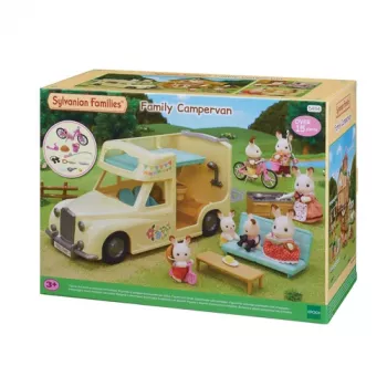 EPOCH Sylvanian Families lakókocsi játékkészlet - családi kempingező kalandjármű