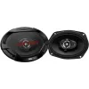 JVC CS-DR6932 6x9 inch 3 utas koaxiális autóhangszóró, 500W csúcs, 70W RMS, Carbon-Mica mélyhangszóró, PEI magashangszóró, 4 Ohm