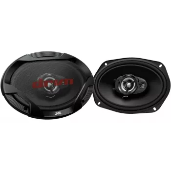 JVC CS-DR6932 6x9 inch 3 utas koaxiális autóhangszóró, 500W csúcs, 70W RMS, Carbon-Mica mélyhangszóró, PEI magashangszóró, 4 Ohm