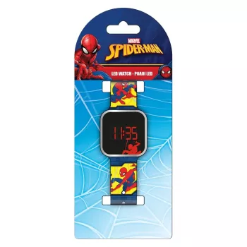 PULIO Spiderman LED digitális gyerekóra - piros/kék