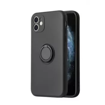 iLike Apple iPhone 13 Pro Max szilikon gyűrűs tok fekete