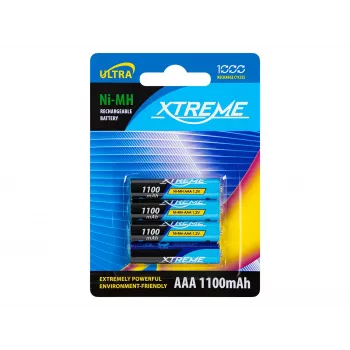 BLOW akkumulátor R3 NiMH AAA 1100mAh XTREME 4 darabos csomag