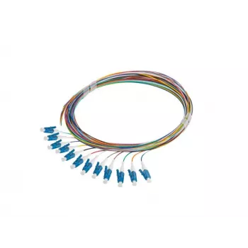 LANBERG Pigtail SM LC/UPC Semi-Tight 9/125 G657A1 12x2m többszínű