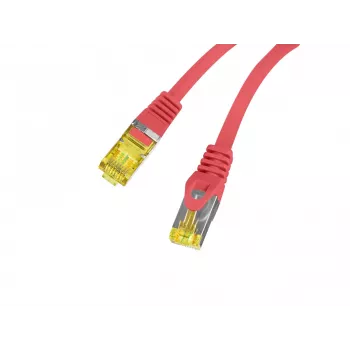LANBERG Cat.6A S/FTP LSZH réz patch kábel 20m piros - Fluke tesztelt