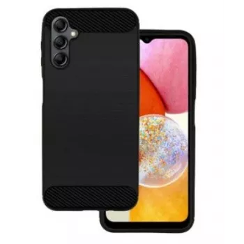 iLike Samsung Galaxy A14 5G tok Carbon Black - TPU hátlap karbon szál textúrával