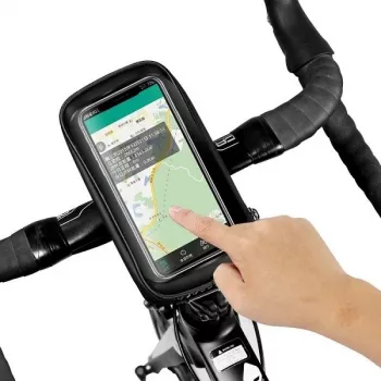 WILDMAN Bike Holder Case S E1 1L fekete – kompakt kerékpár váztáska tépőzáras rögzítéssel