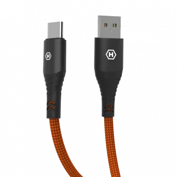 HAMMER USB-A - USB-C kábel 1,2 m fekete 480Mbps töltés és adat