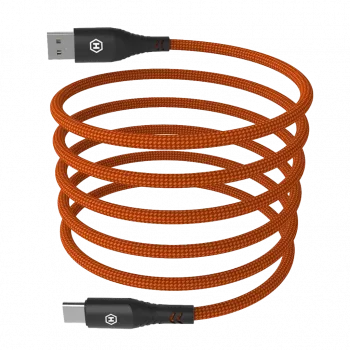 HAMMER USB-A - USB-C kábel 1,2 m fekete 480Mbps töltés és adat