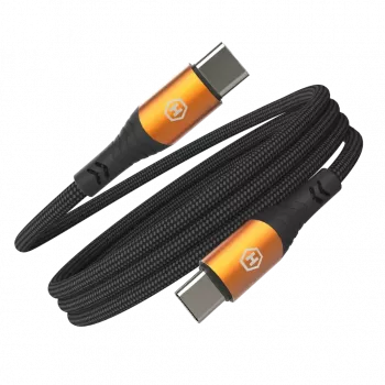 HAMMER USB-C - USB-C kábel 1,2 m 60 W PD gyorstöltés és adatszinkronizálás fekete