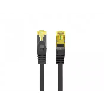 LANBERG Cat.6A S/FTP LSZH patchkábel 20m fekete – 10GbE, Fluke Passed, 26AWG tiszta réz