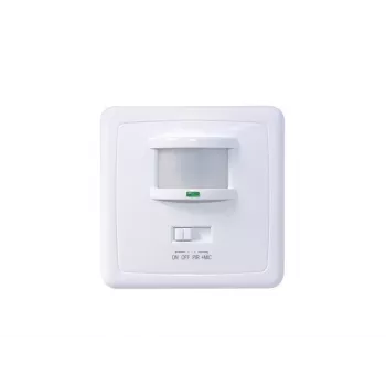MACLEAN MCE18 PIR mozgásérzékelő hangérzékeléssel, fali szerelés, 160°, 1200W, fehér