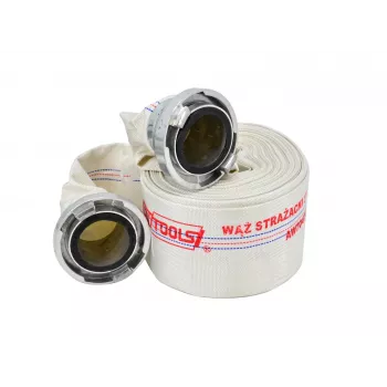 AWTOOLS AW WATER HOSE KPL. FIREFIGHTER 3 x 25m 8BAR tűzoltó víztömlő-készlet, 75m teljes hossz, 52mm Storz-C csatlakozók, fehér