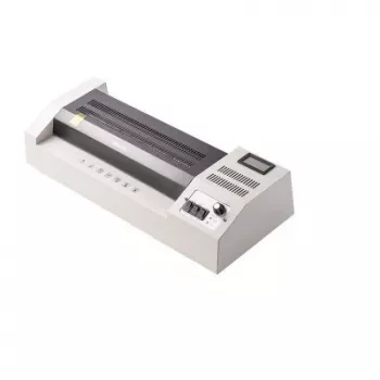 DELI E3895-EU A3 irodai laminálógép | 250 mm/perc meleghengeres laminálás, max. 125 mikron, elakadásgátló, hideglaminálás, fekete/ezüst