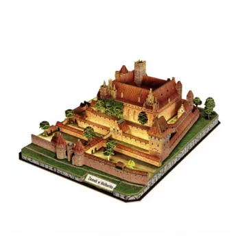 CubicFun 3D kirakó Marienburg (Malbork) kastély LED-del
