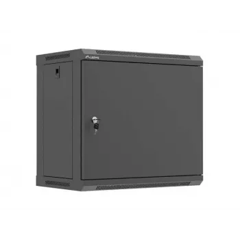 LANBERG WF03-5309-00B fali rack ház 19 inch 9U 540x350 fekete, tömör fémajtóval (Flat Pack)