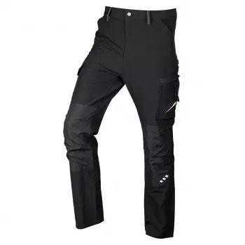 NEO TOOLS Mix&Match 4-way stretch munkamellény, fekete-zöld, S méret