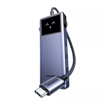 UGREEN USB-C hub 7 az 1-ben 3x USB 3.0, HDMI 4K, Gigabit Ethernet, 100W PD, Space Gray