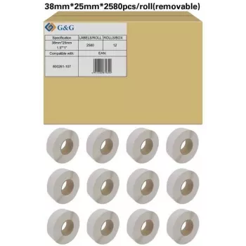 G&G 19803 fehér öntapadós A4-es címkék 105x148mm 4/ív 100 ív (400 címke)