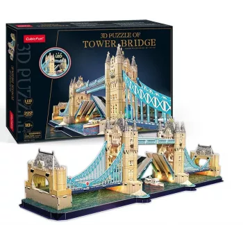 Cubic Fun 3D kirakó Tower Bridge LED-del
