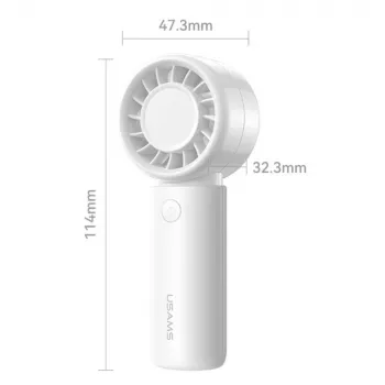 USAMS BC sorozat kézi ventilátor, fehér, 500mAh