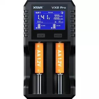 XTAR VX2 PRO KT Li-ion/LiFePO4/Ni-MH 18650 akkumulátortöltő