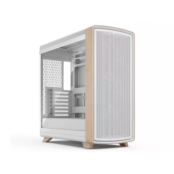 Fractal Design Summit Chalk White TG Clear Tint mid-tower ház valódi tölgyfa előlappal