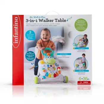 B-KIDS Pusher 3-in-1 ló Infantino Grow-with-Me aktivitásos lovacska