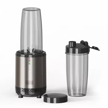 BLACK+DECKER ES9120160B személyi turmixgép 1000W 2x 600ml Tritan palackkal és utazósapkával
