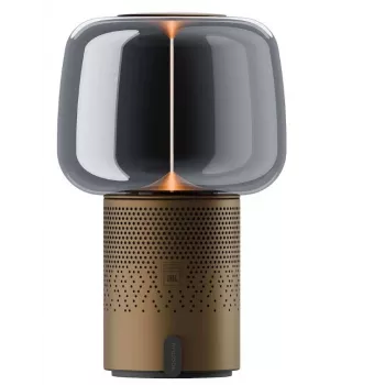 KOODUU Serena Play hordozható LED lámpa Bluetooth hangszóróval barna