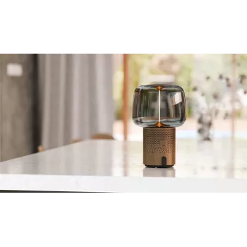 KOODUU Serena Play hordozható LED-lámpa Bluetooth-hangszóróval szürke