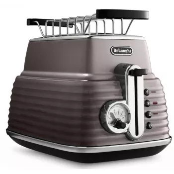 De'Longhi Scultura CTZ2103BG 2 szeletes kenyérpirító, 900 W, pezsgőarany