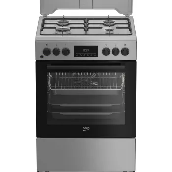 BEKO tűzhely FBM62320SDS, szélesség 60 cm, A, gáz/elektromos, LED-kijelző