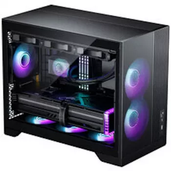 PHANTEKS XT M3 PC-ház, mini ház + D30 PWM Regular Airflow D-RGB ventilátor, 3 darabos csomag, fekete